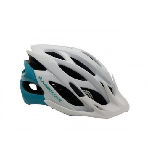 CAPACETE ABSOLUTE MIA BCO/VDE. P/M