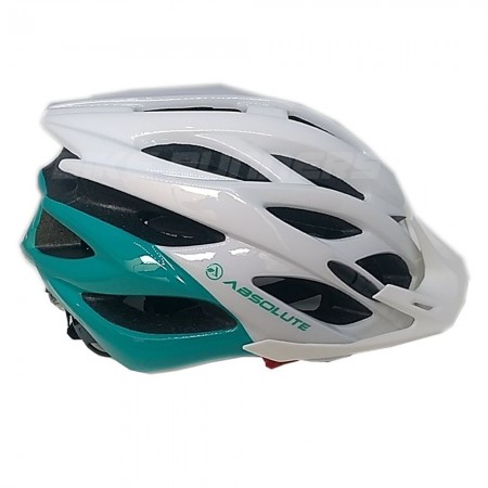 CAPACETE ABSOLUTE MIA BCO/VDE. P/M